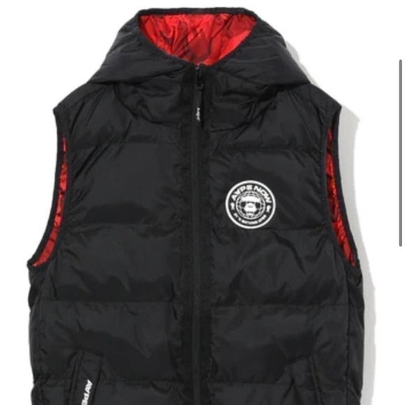 NWOT AAPE MEN'S THINSULATE REVERSIBLE PADDED SHELL JACKET - Picture 1 of 13